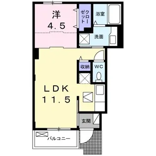 セリーヌ 船橋【1階】の間取り