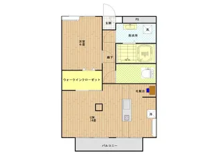 パセオプラシード袋原【2階】の間取り