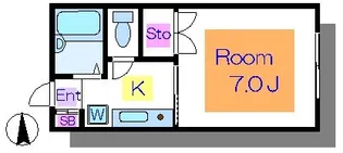 中野ハイム【1階】の間取り