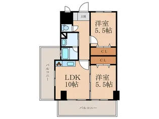 エスズ・イン南【4階】の間取り