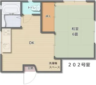 矢留荘【1階】の間取り