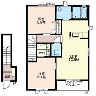 メゾン・ド・マロン C棟【2階】の間取り