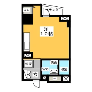 パークアクシス新栄【14階】の間取り