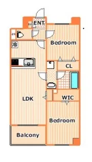 グランシャリオ武蔵小杉【5階】の間取り