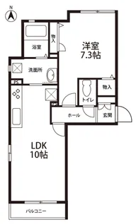 Neige Blanche【2階】の間取り