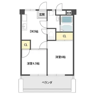 ヴィラ真田山【5階】の間取り