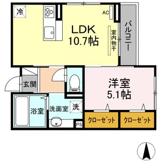 カーサリオ【3階】の間取り