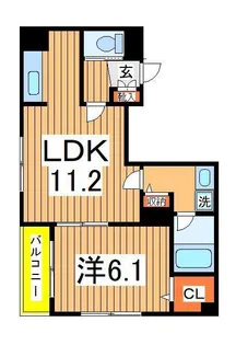 アンジェリークトキワ1【3階】の間取り
