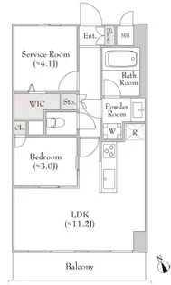 アストラルH・T・K【10階】の間取り