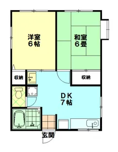 シティハイムすえひろ【2階】の間取り