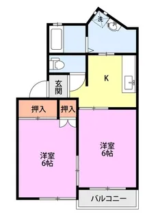 メゾン・ド・シャトーII【1階】の間取り