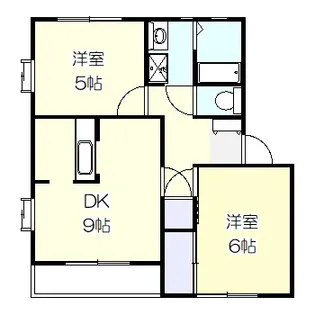 グリーンコンツェルトB【2階】の間取り