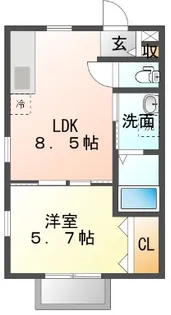 KAKUZANSO【1階】の間取り