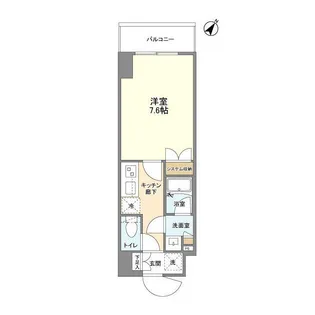 ブランシエスタ浅草千束【5階】の間取り