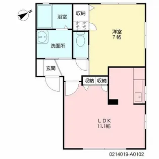 すみれ荘【1階】の間取り