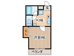 クレールヤギヌマ【2階】の間取り