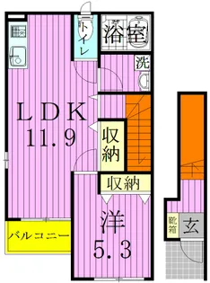 アマポーラ【2階】の間取り