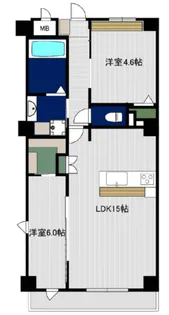 OVEST金沢八景【2階】の間取り