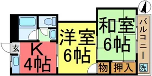 ベルハイツ寿々木【2階】の間取り