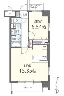 クンラボーロ【7階】の間取り