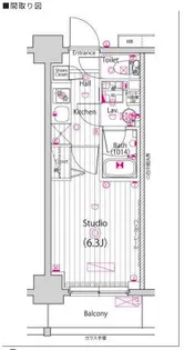 グランド・ガーラ横浜【7階】の間取り