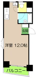 フラットパイン廿代【3階】の間取り
