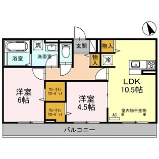 プランドール蒲生南町II【2階】の間取り