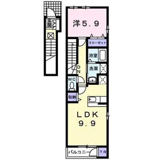 カーサ・プラシード【2階】の間取り