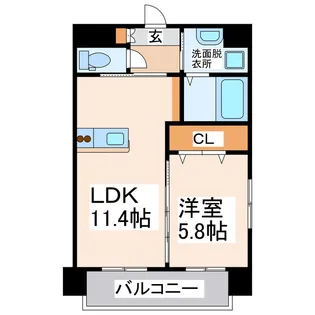 トリニティ近見【3階】の間取り