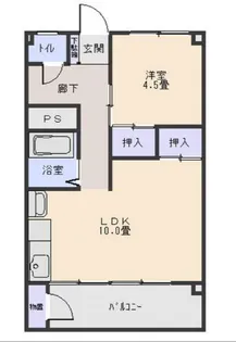 グリーンエキュート【4階】の間取り