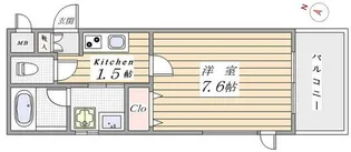 アソシエ駒込【3階】の間取り