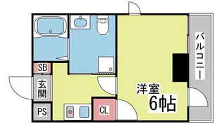 グレイスシャトー王子【5階】の間取り