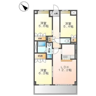 ラ・エルシオン【5階】の間取り