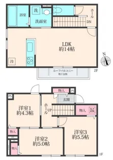 BLOOM COURT【1階】の間取り