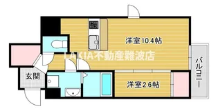 AFFLUENCE難波EAST【9階】の間取り