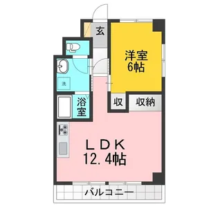 大成コート稲田 A棟【3階】の間取り