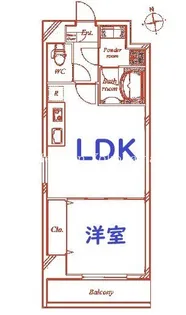 LOC’S YOKOHAMA BAYSIDE【6階】の間取り