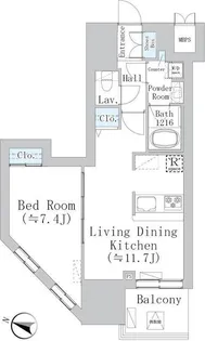 ウェスタ板橋仲宿【8階】の間取り