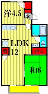 ハイツアラキ【2階】の間取り