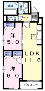ヒカルサ大阪南岡島【3階】の間取り