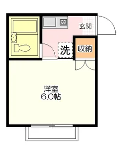 高坂西口ハイツE【2階】の間取り