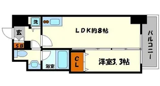 イグレック南本町【7階】の間取り