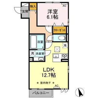サクラ レジデンス【1階】の間取り