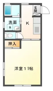 ギャレドノール【1階】の間取り