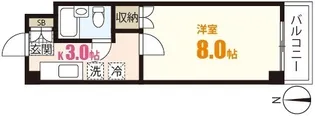 天神米田ビル【3階】の間取り