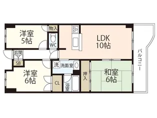フォーラム牛田早稲田【1階】の間取り