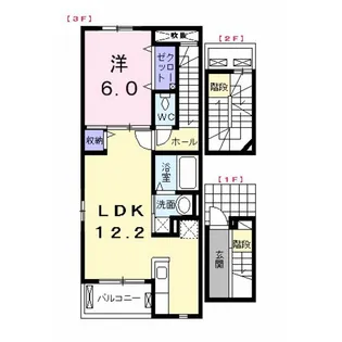 ヴァルト【3階】の間取り