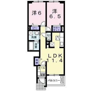 サンライズ【1階】の間取り