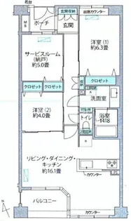 アルス鎌倉御成町【3階】の間取り
