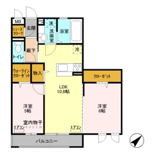 クレストヒル【2階】の間取り